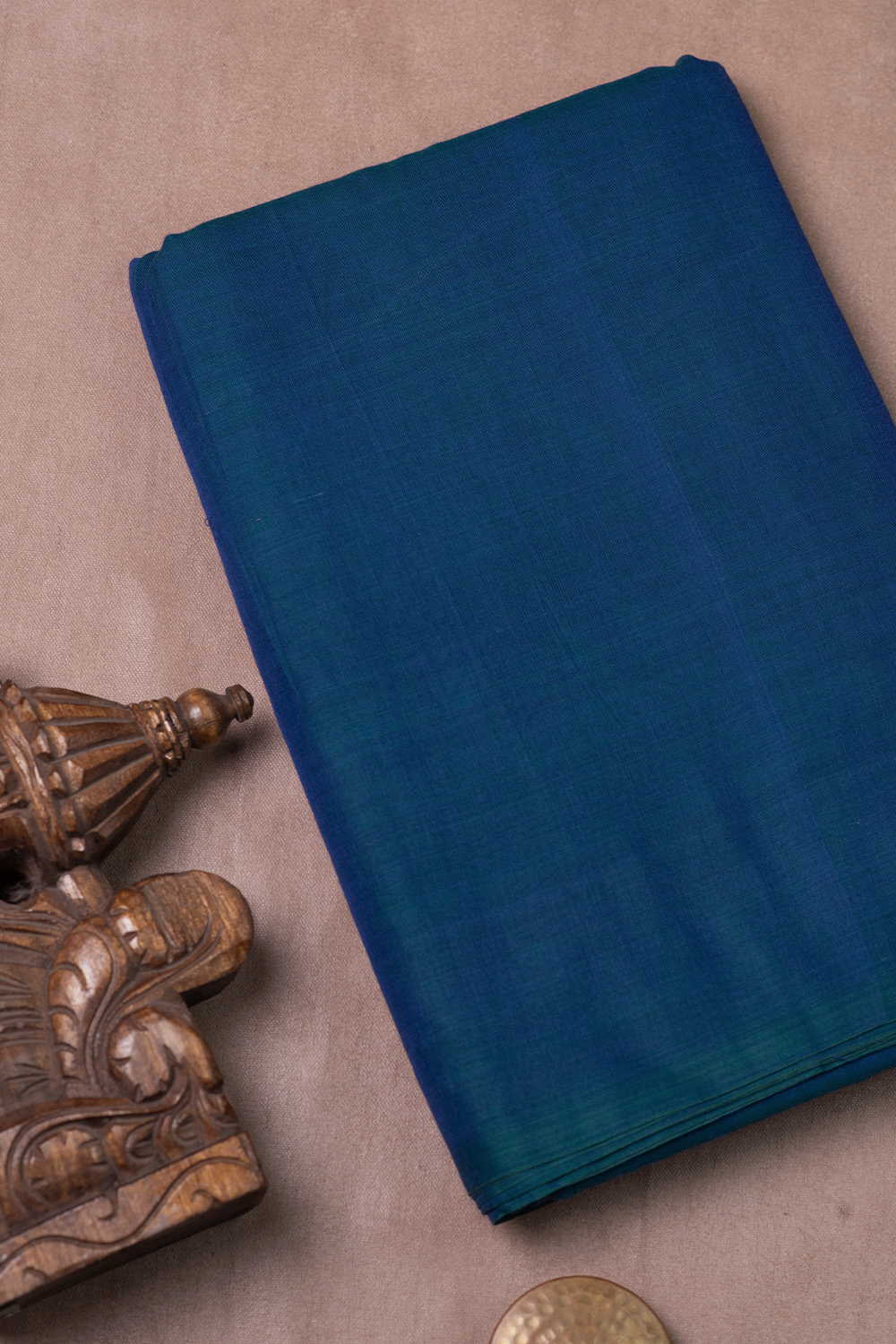 Twin Shaded Blue Handwoven Cotton Fabric