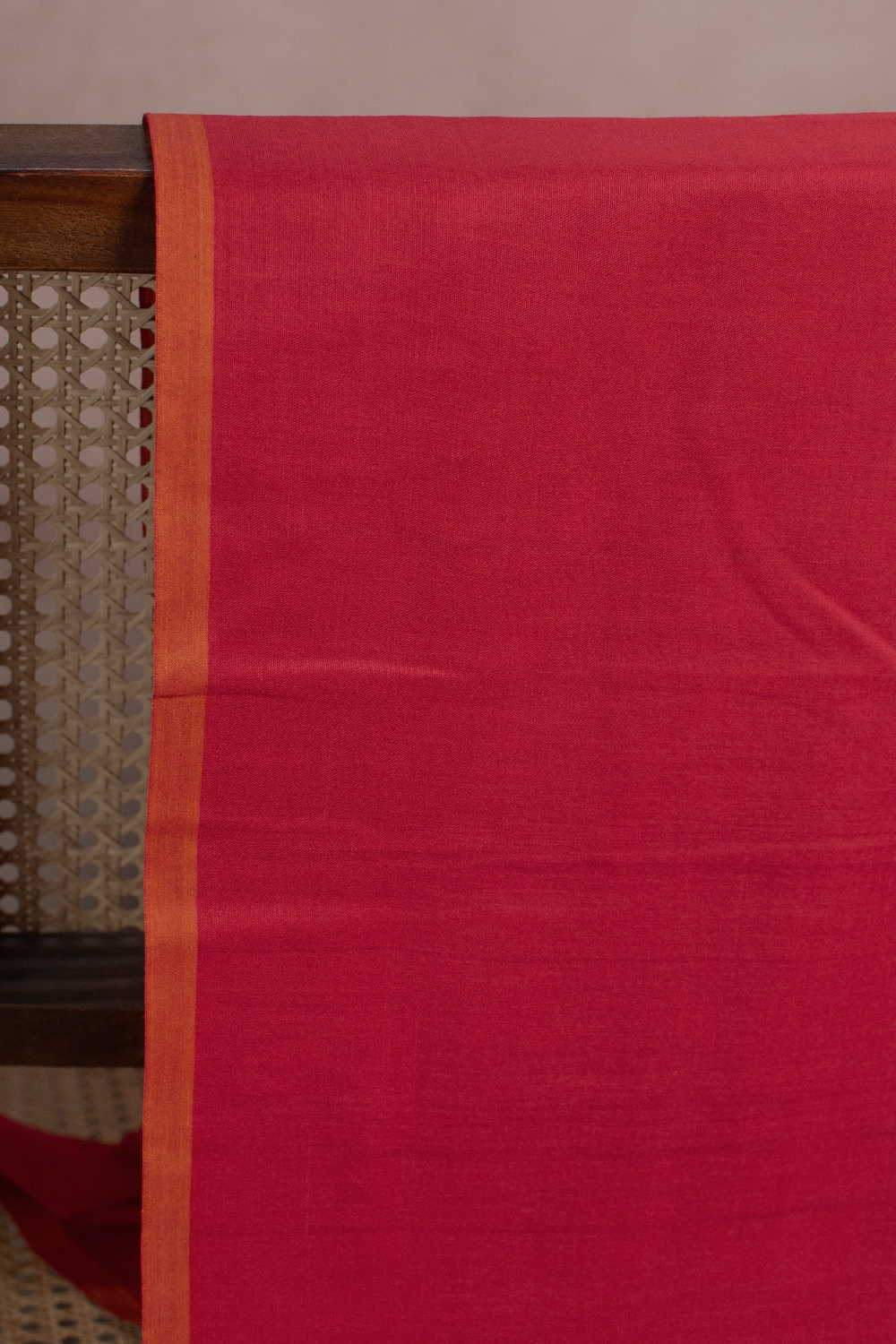 Red Narayanpet Cotton Fabric - Image 2