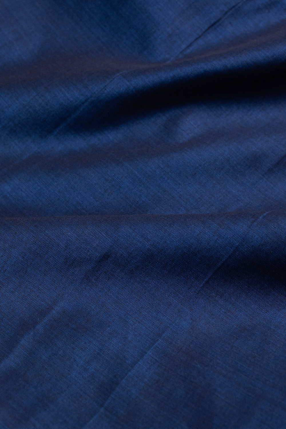 Navy Blue Narayanpet Cotton Fabric - Image 3