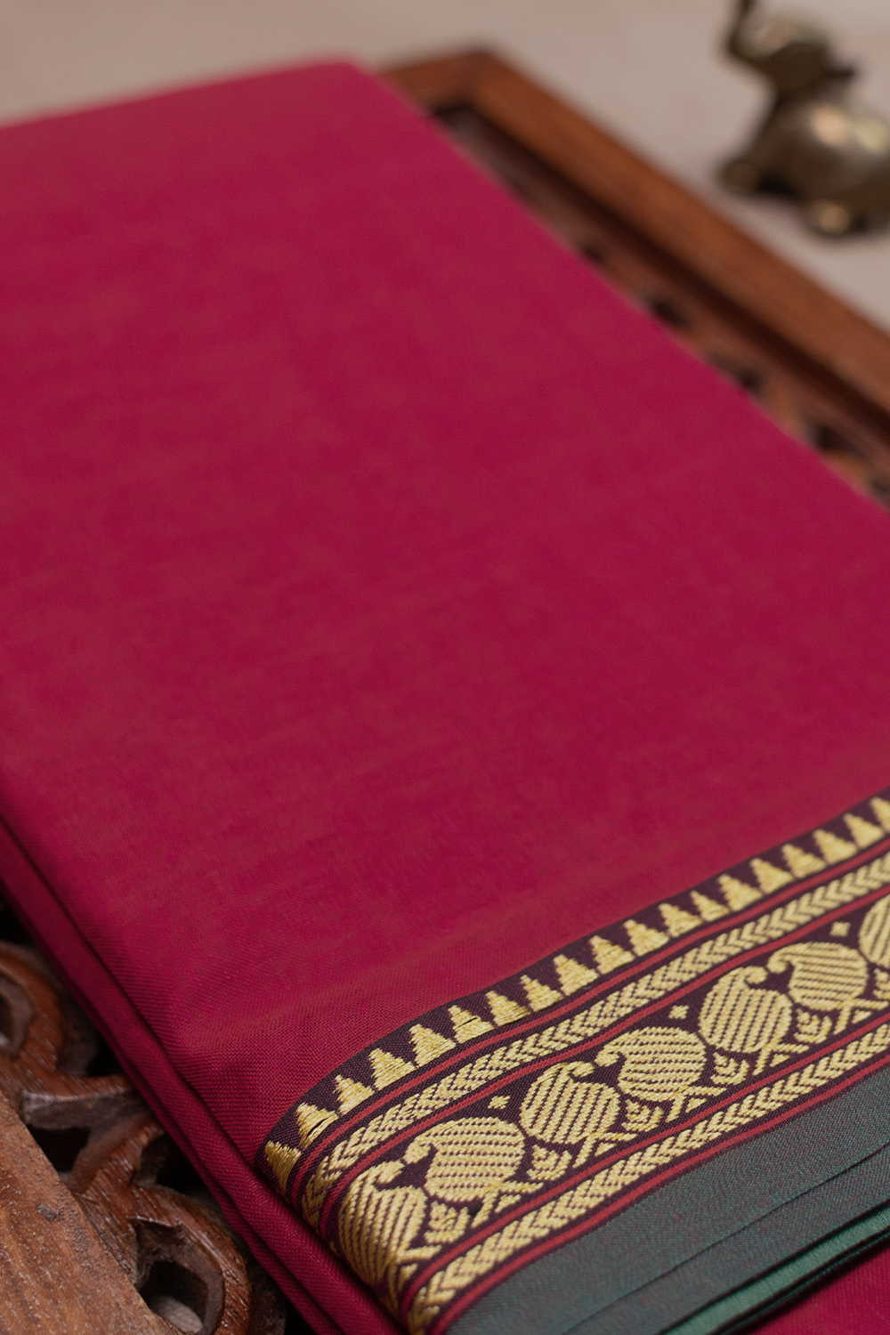 Darker Pink Narayanpet Cotton saree