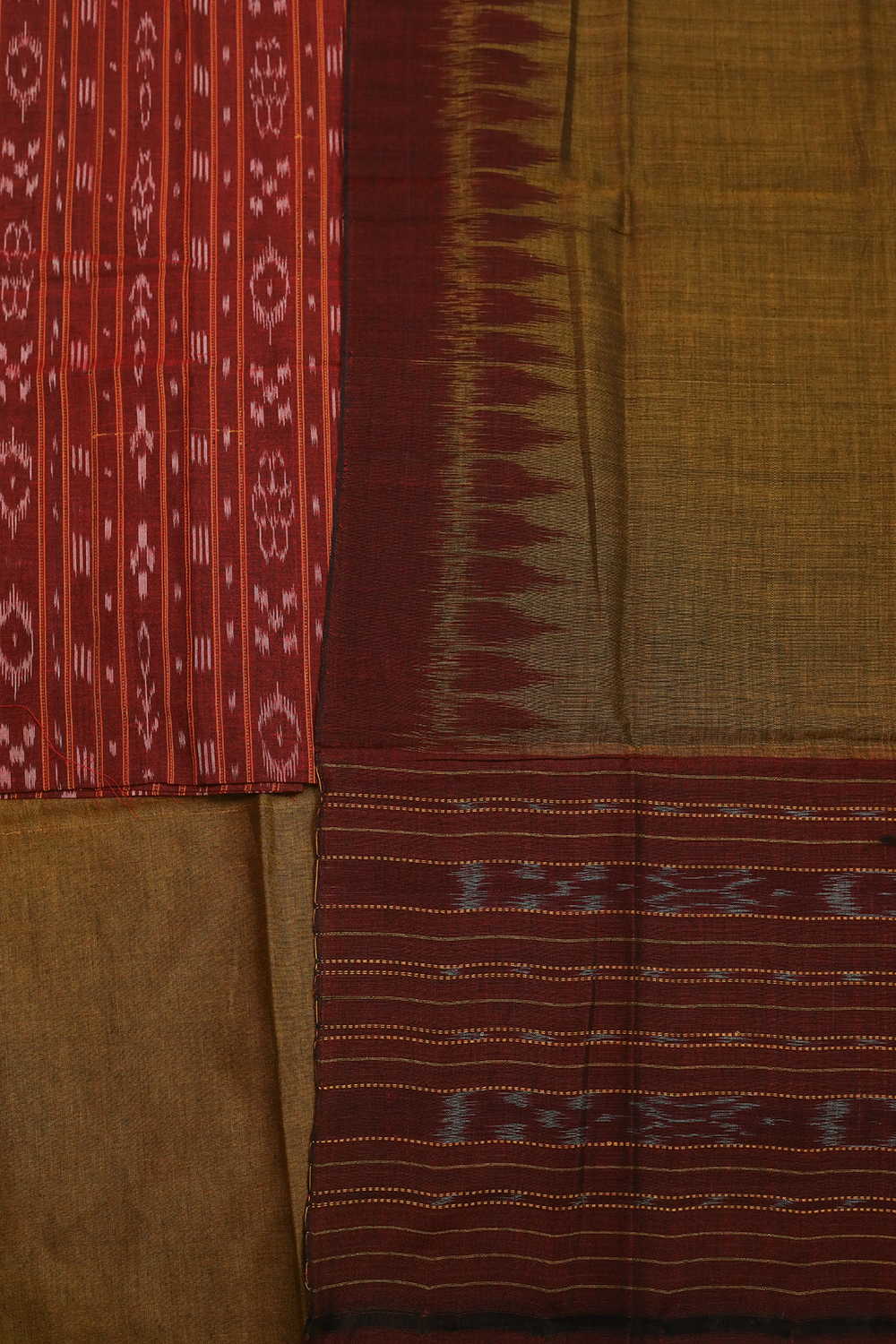 Patterned Orissa Ikat Cotton Suit - Image 3