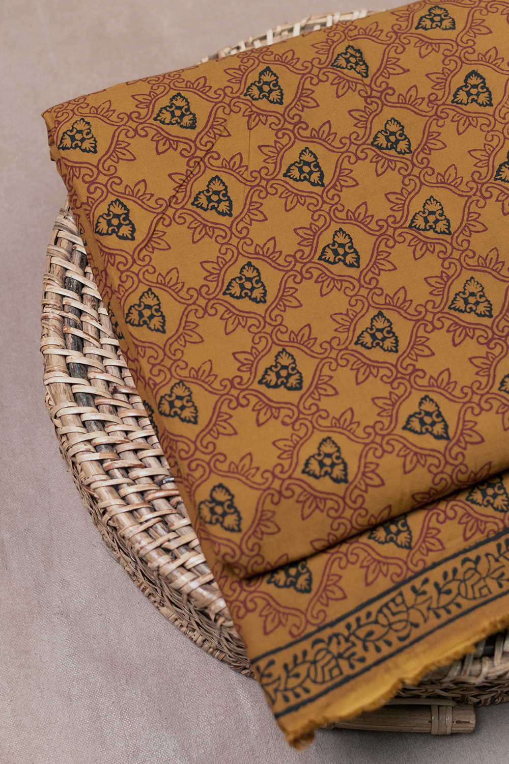 Yellow Bagh Cotton Fabric - 1.5m