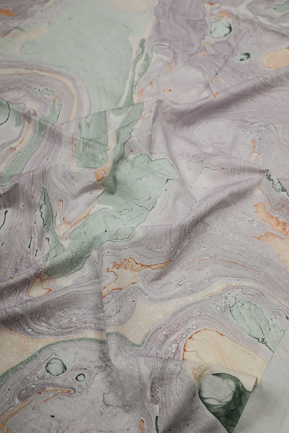 Mild Light Colored Marbel Design Fabric-1.3 m - Image 2