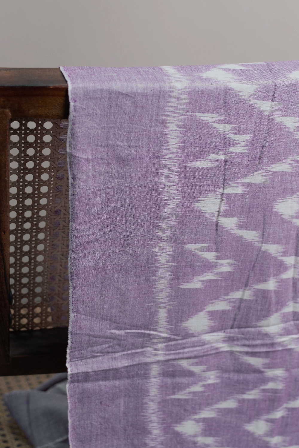 Chevron Pattern Orissa Ikat Cotton Fabric - 0.7m - Image 3
