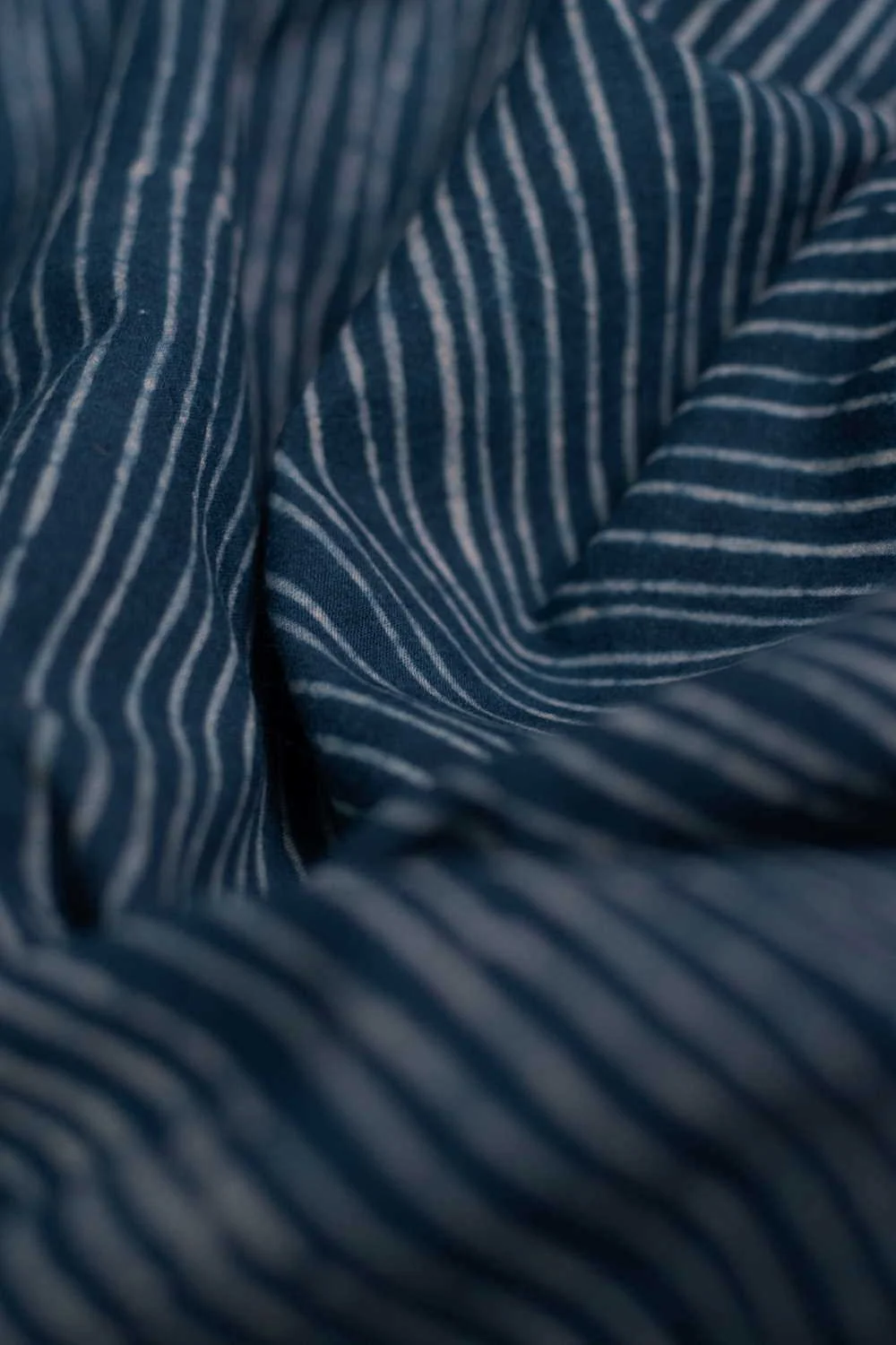 Dark Indigo Ajrak Cotton Fabric - 0.85m - Image 3