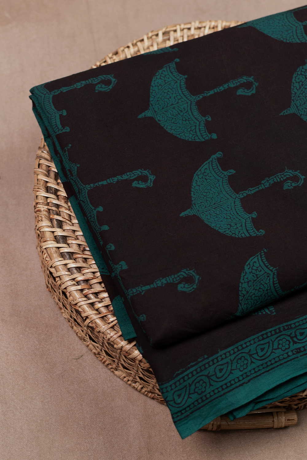 Umbrella Pattern Bagh Cotton Fabric - 0.75m - Image 3