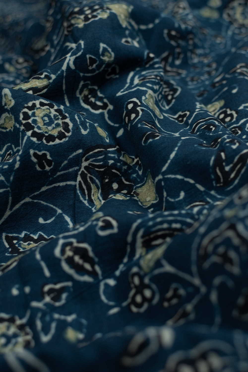 Indigo Ajrak Cotton Fabric - 0.85m - Image 3