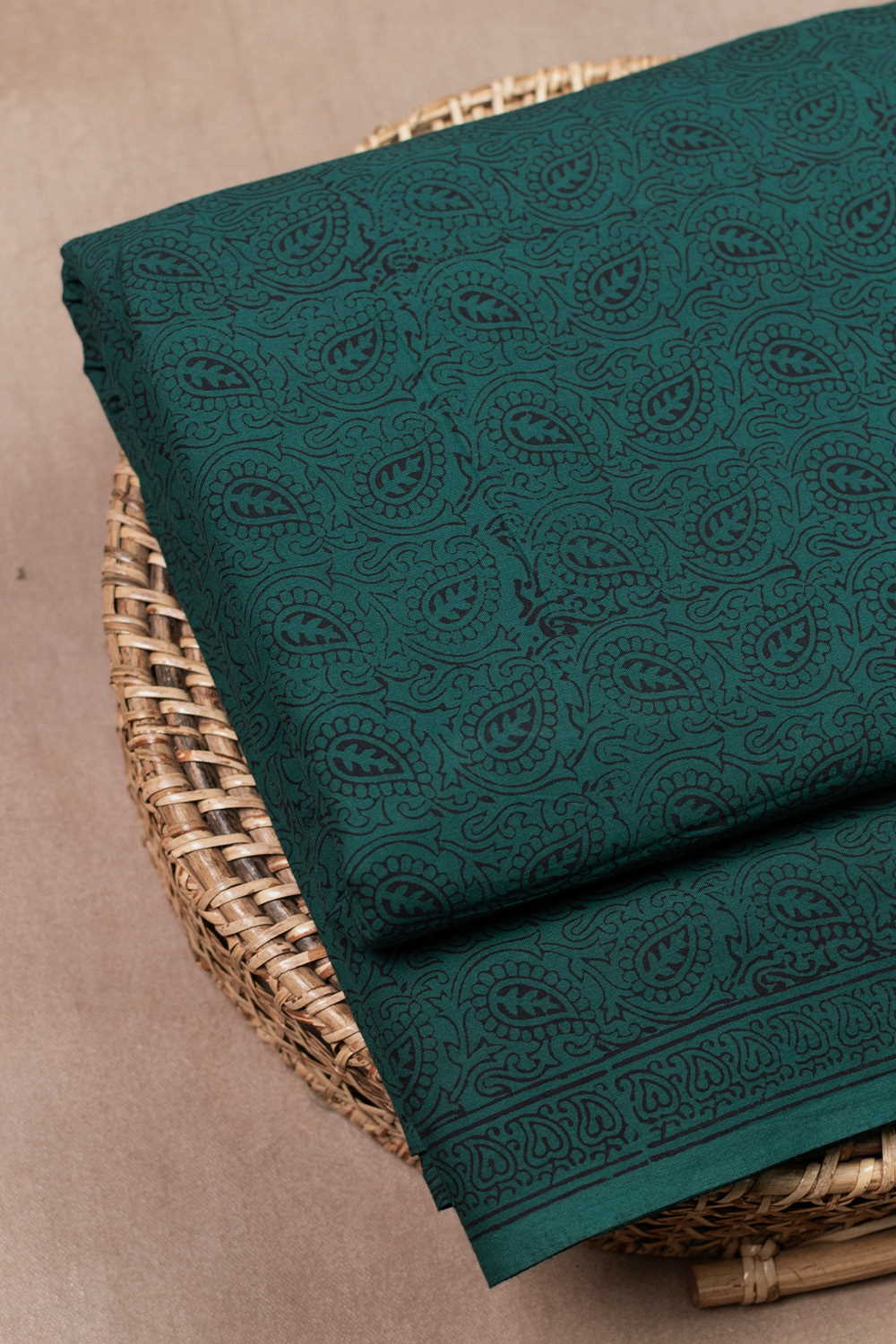 Pine Green Garden Bagh Cotton Fabric - 0.8m - Image 3