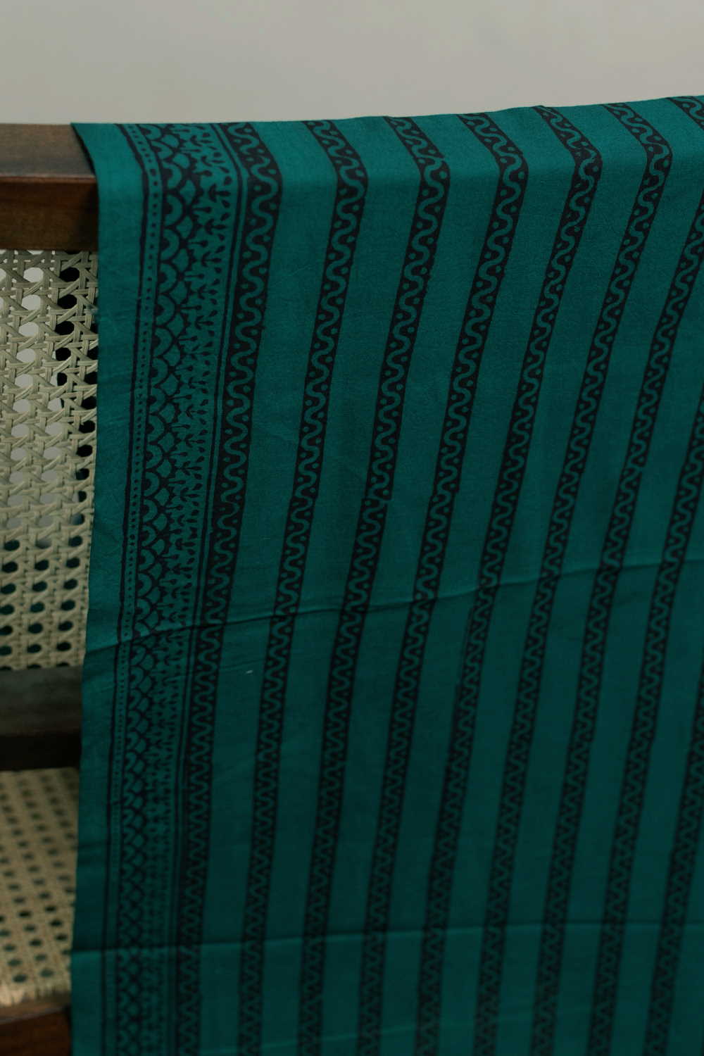 Pine Green Bagh Cotton Fabric - 0.9m - Image 3