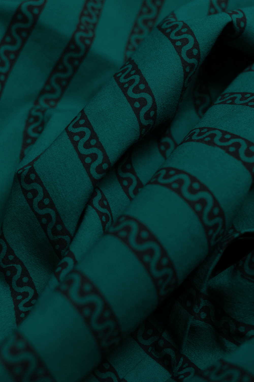 Pine Green Bagh Cotton Fabric - 0.7m - Image 2