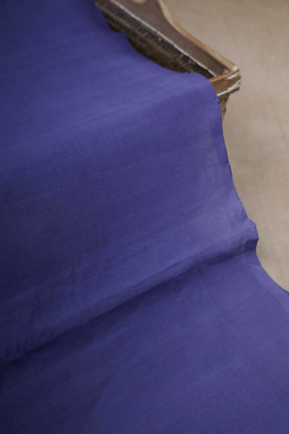 Faded Violet Mangalagiri Plain Cotton Fabric - 0.6m - Image 3