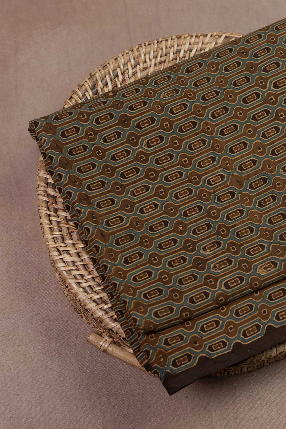 Patterned Design Ajrak Cotton Fabric - 1.5m