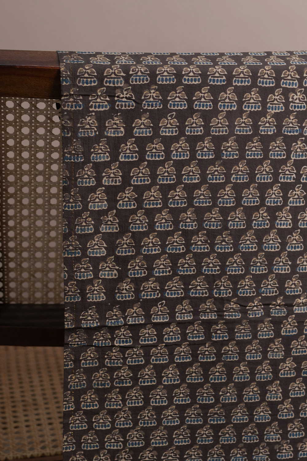 Little Florets Ajrak Cotton Fabric - 1.1m