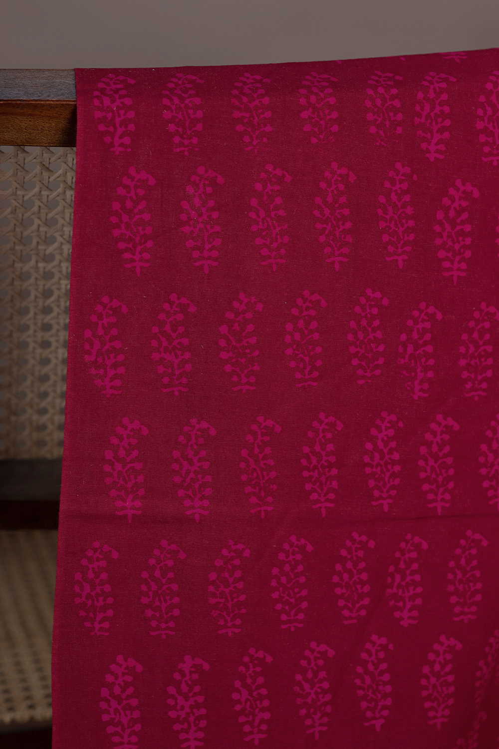 Pailsey Butta Block Printed Cotton Fabric - 0.5m - Image 2