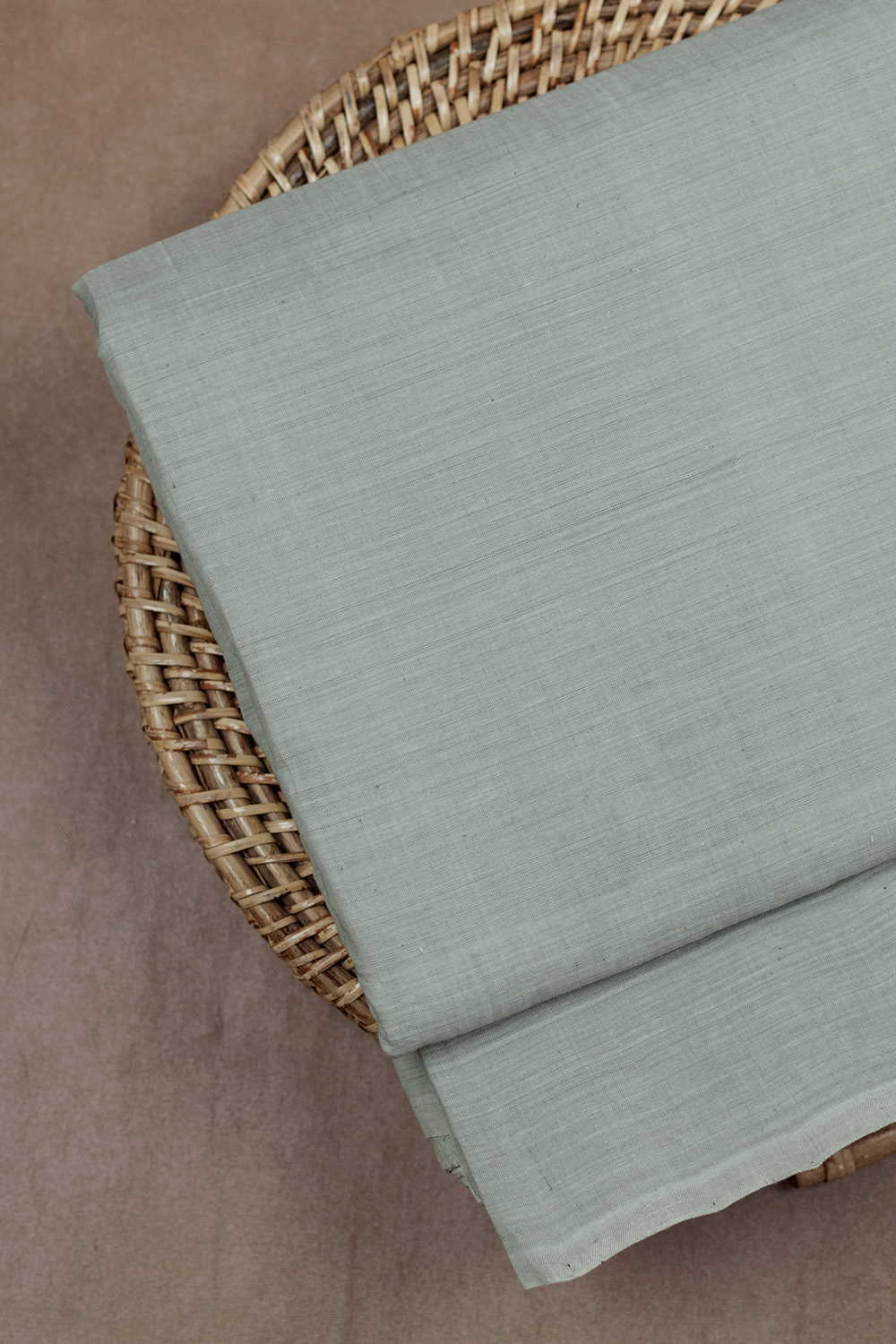 Baby Grey Mangalagiri Cotton Fabric - 0.5m
