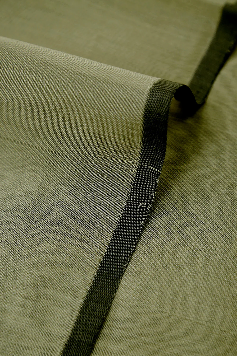Sardine Grey Silk Cotton Maheshwari Fabric - 1.6m - Image 3