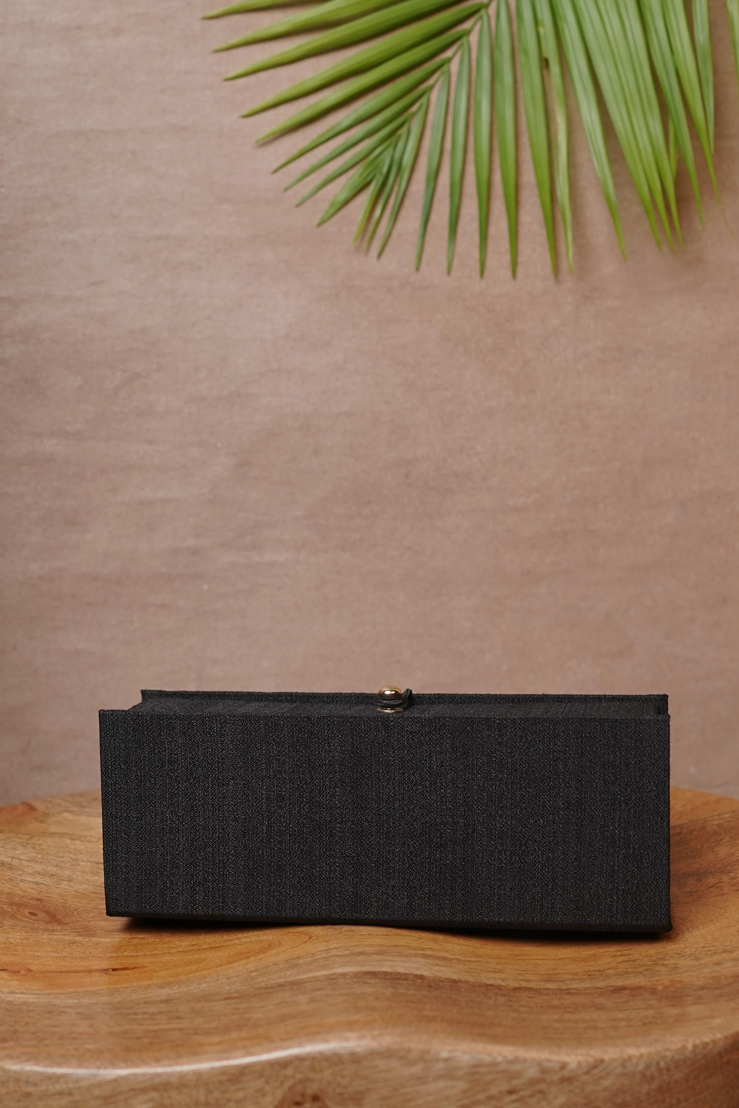 Black - Kalamkari Floral Storage Box - Image 3