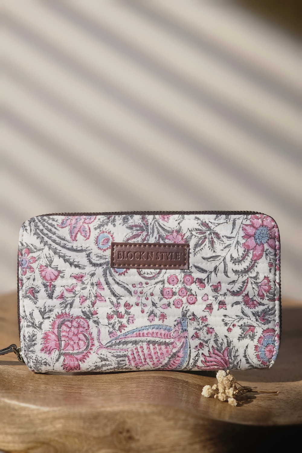 Floral Memoire Sanganeri Zip Purse