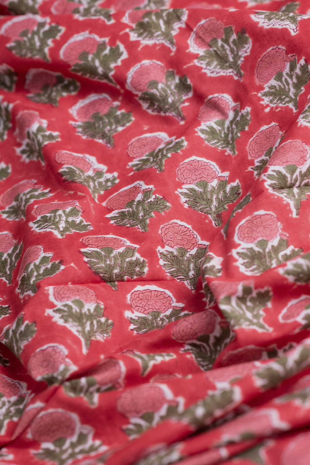 Bloom Trail Sanganeri Cotton Fabric - Image 3
