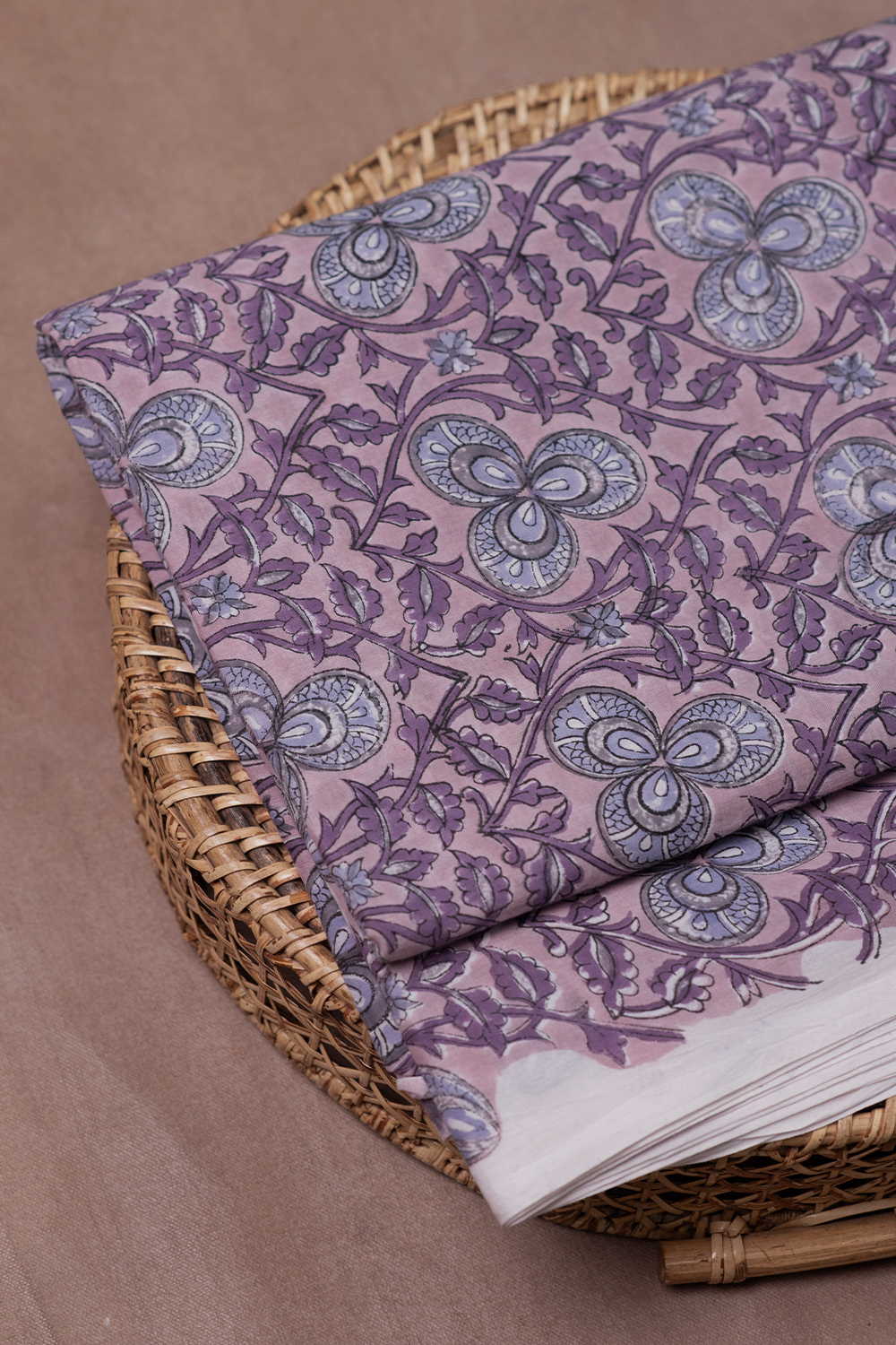 Floral Pattern Sanganeri Cotton Fabric