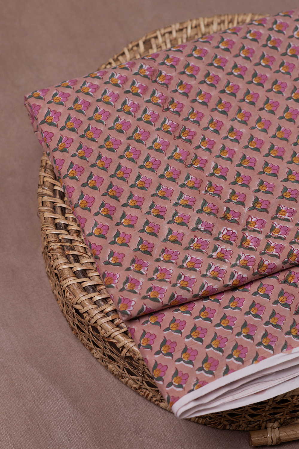 Mini Blossom Sanganeri Cotton Fabric