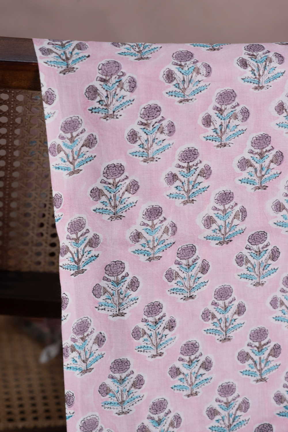 Blossom Butta Sanganeri Cotton Fabric