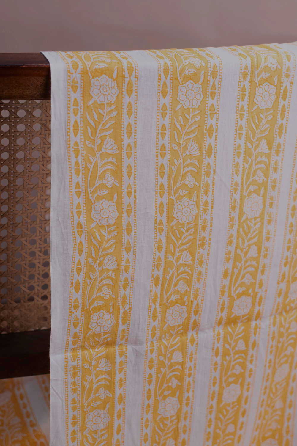 Sunshine Bloom Sanganeri Cotton Fabric