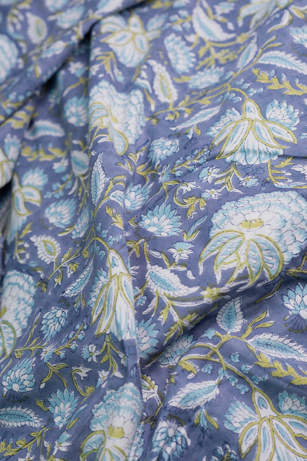 Floral Breeze Sanganeri Cotton Fabric - Image 2