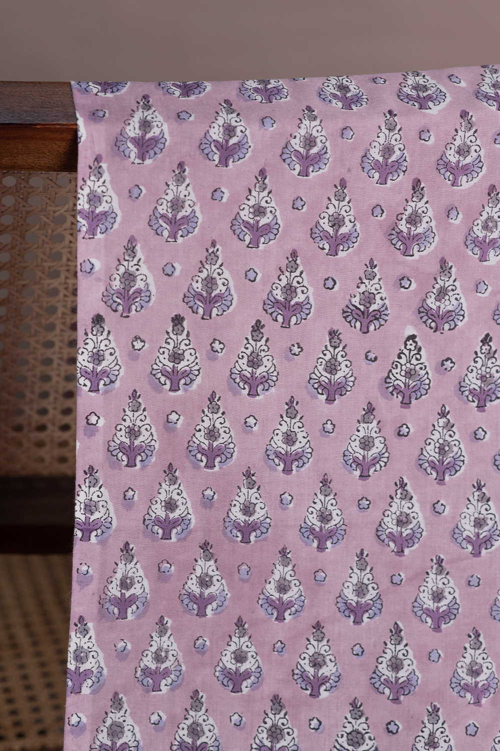 Floral Butta Sanganeri Cotton Fabric