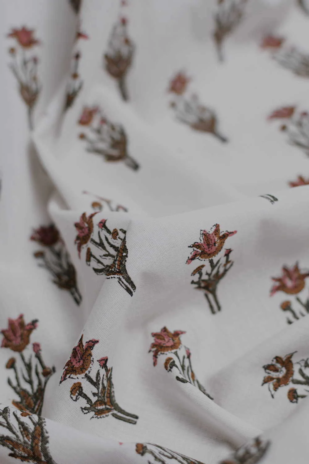 Lily Quiet Sanganeri Cotton Fabric - Image 3