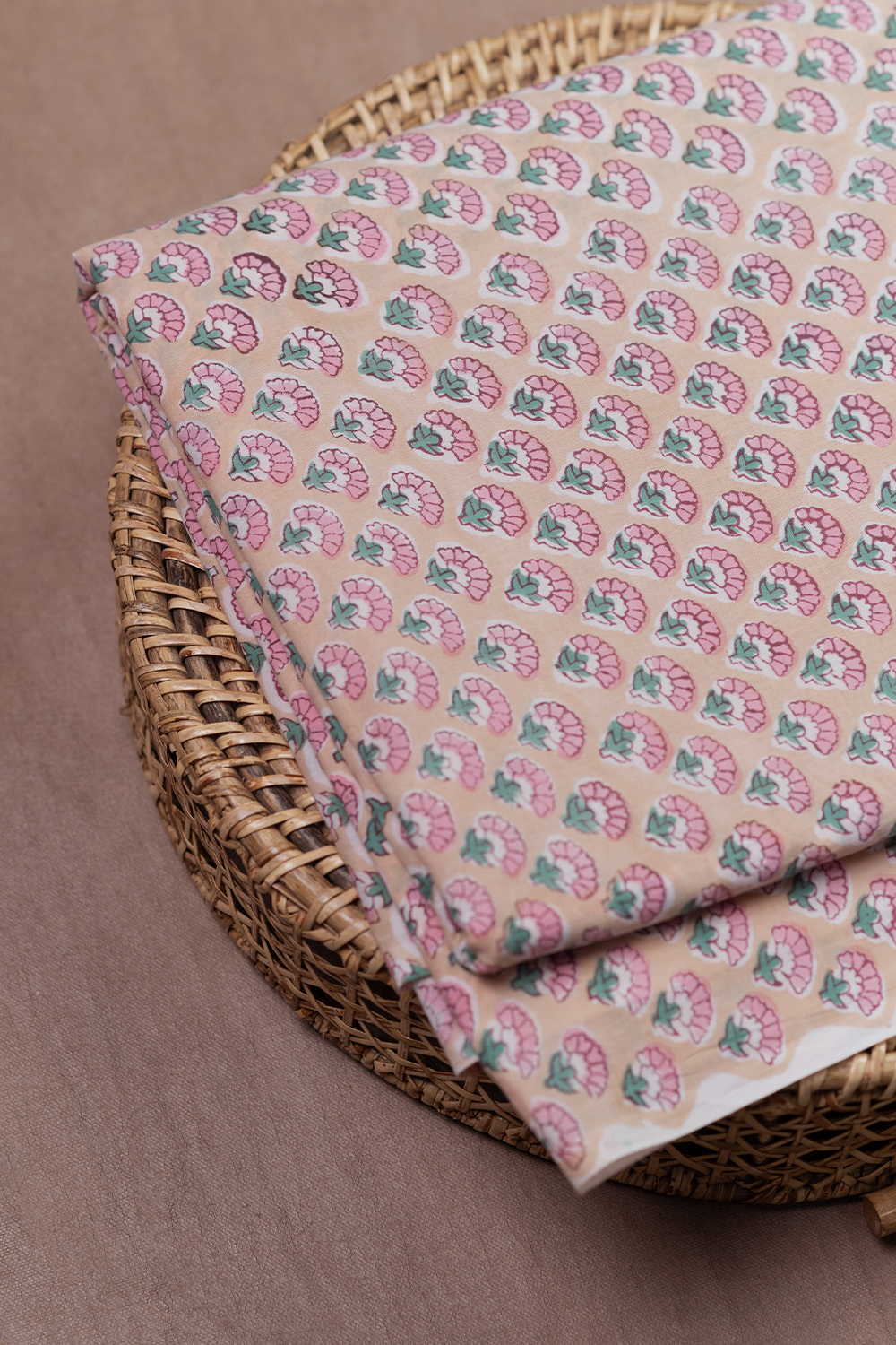 Mini Floral Meadow Sanganeri Cotton Fabric
