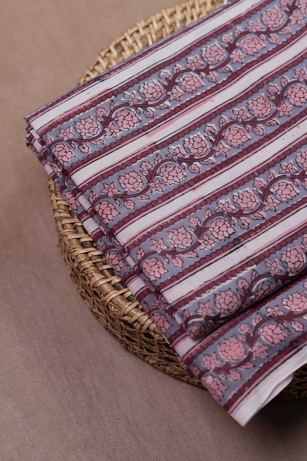 Floral Flow Sanganeri Cotton Fabric
