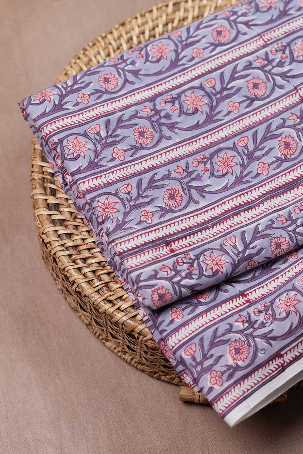 Garden Flow Sanganeri Cotton Fabric