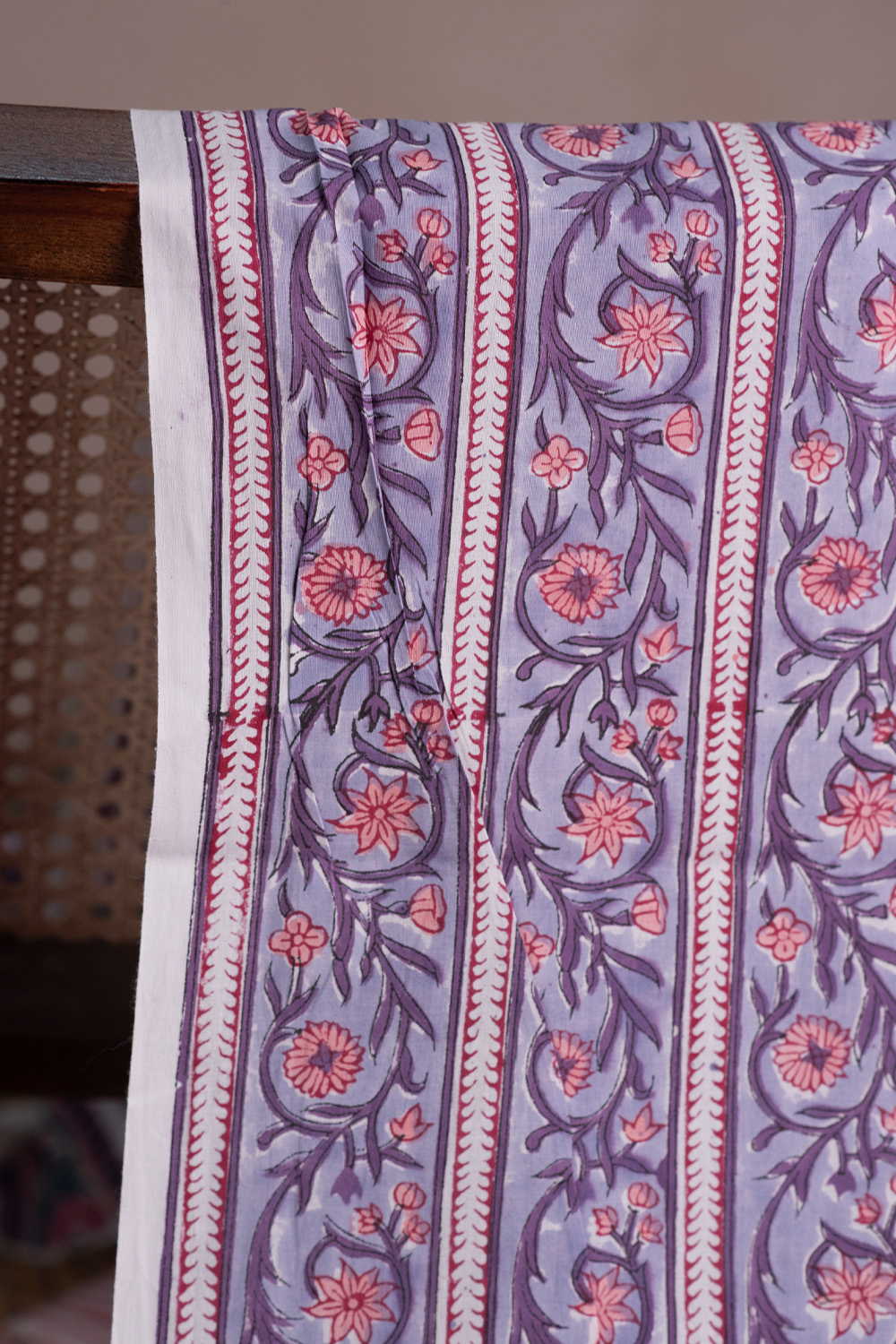 Garden Flow Sanganeri Cotton Fabric - Image 2