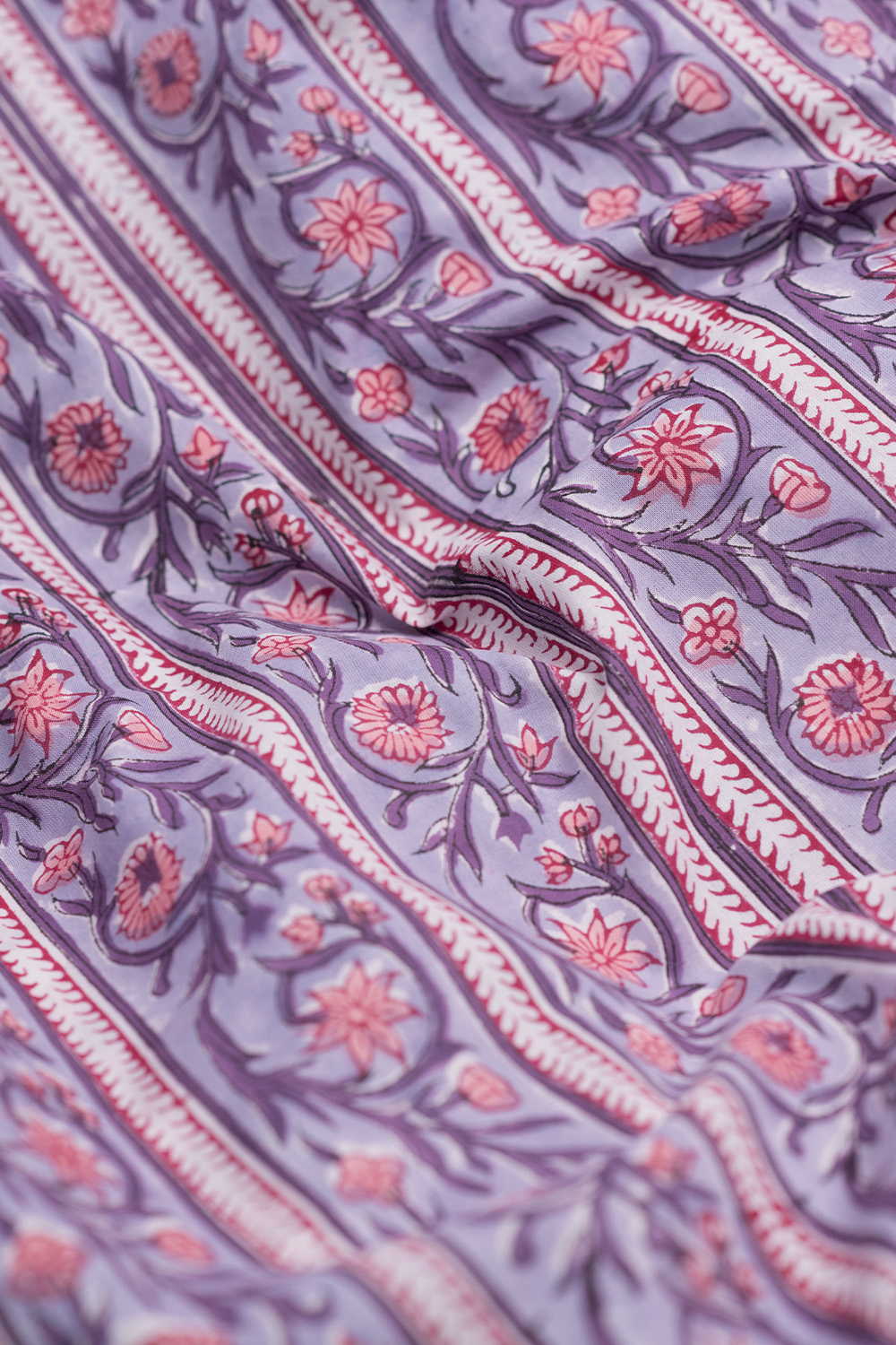 Garden Flow Sanganeri Cotton Fabric - Image 3