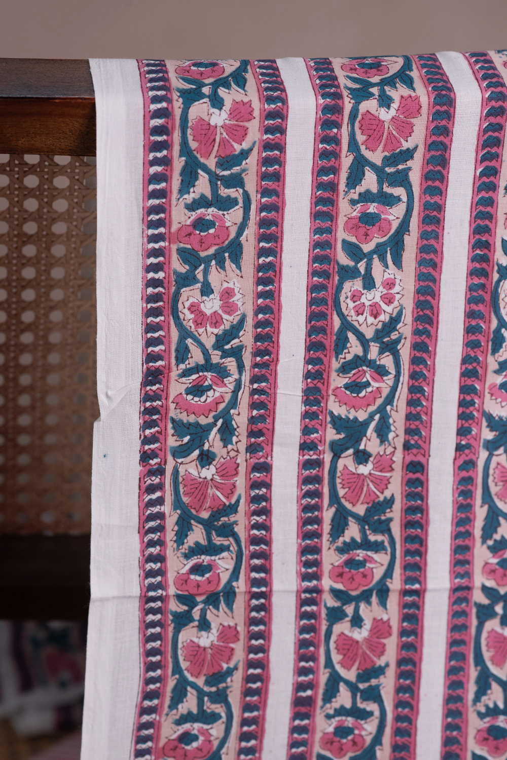 Freeform Flow Sanganeri Cotton Fabric - Image 2