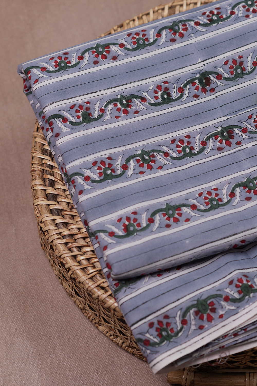 FloralWave Sanganeri Cotton Fabric