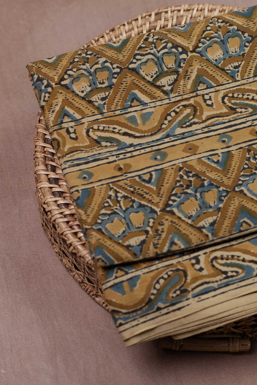 Patterned Design Sanganeri Cotton Fabric - 0.7m