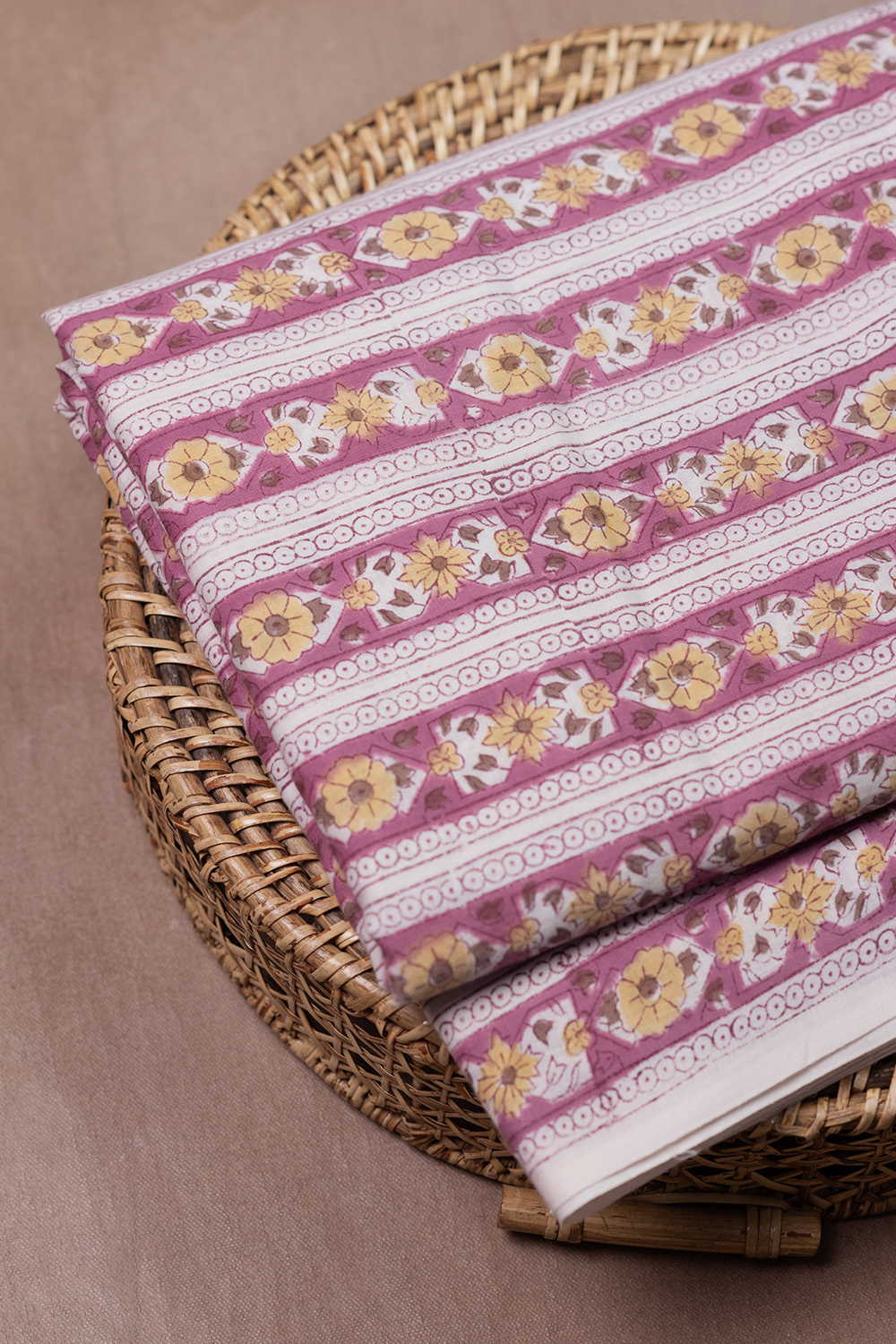 Bloom Essence Sanganeri Cotton Fabric