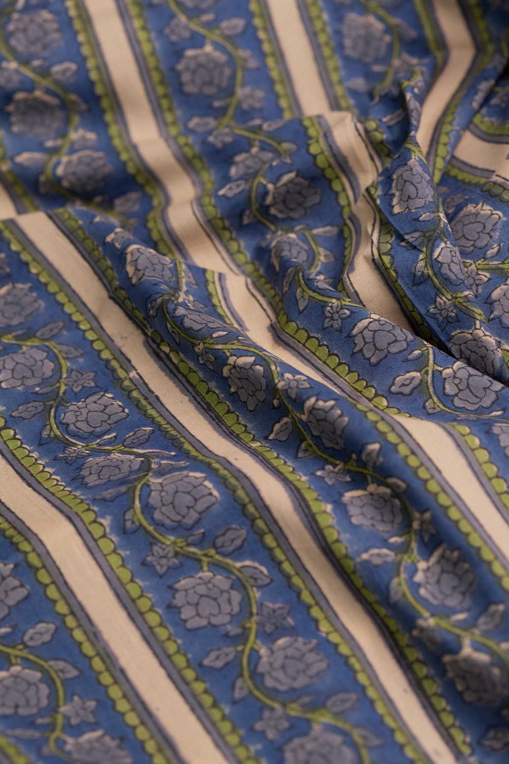 Garden Muse Sanganeri Cotton Fabric - Image 3
