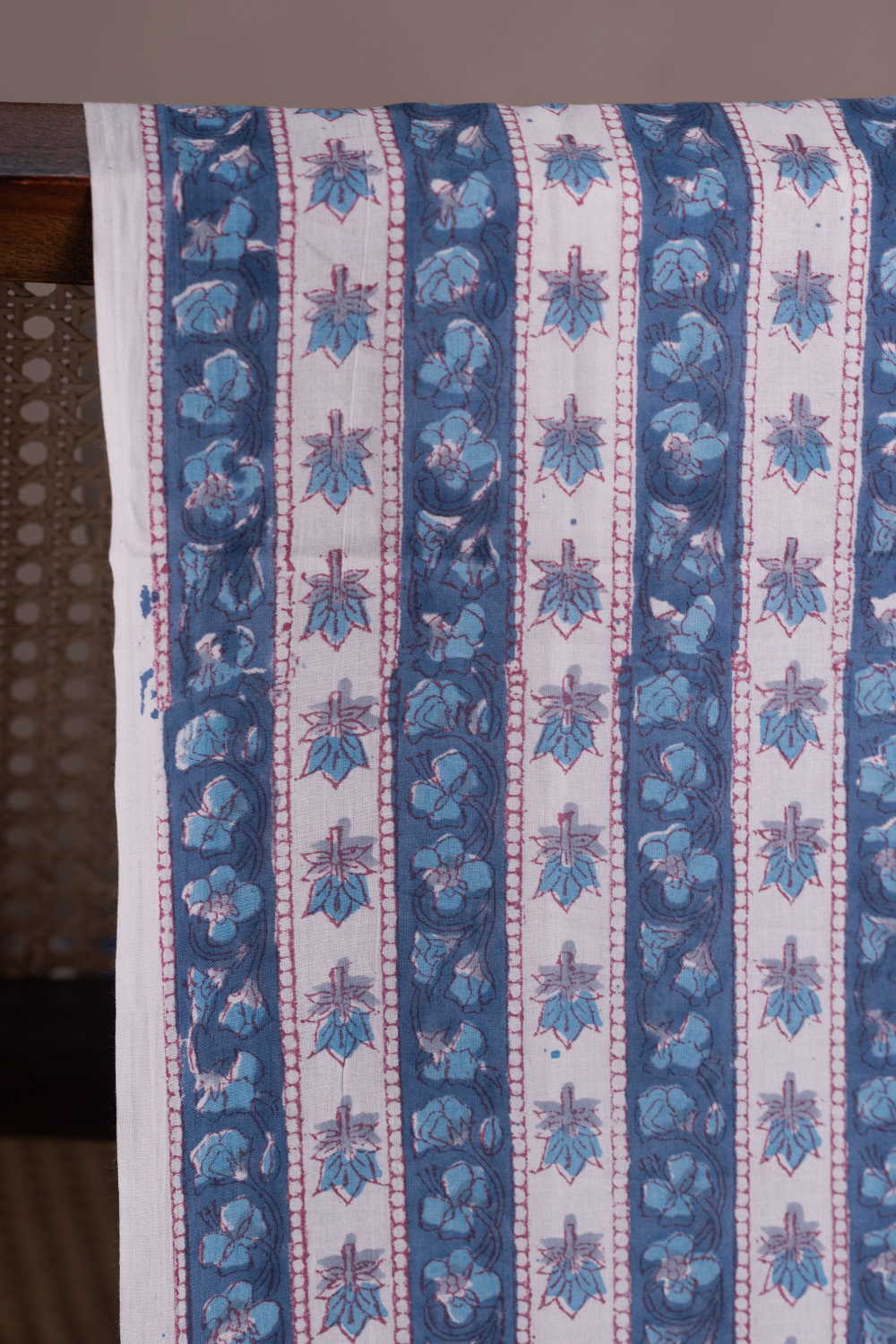 Petal Pathway Sanganeri Cotton Fabric