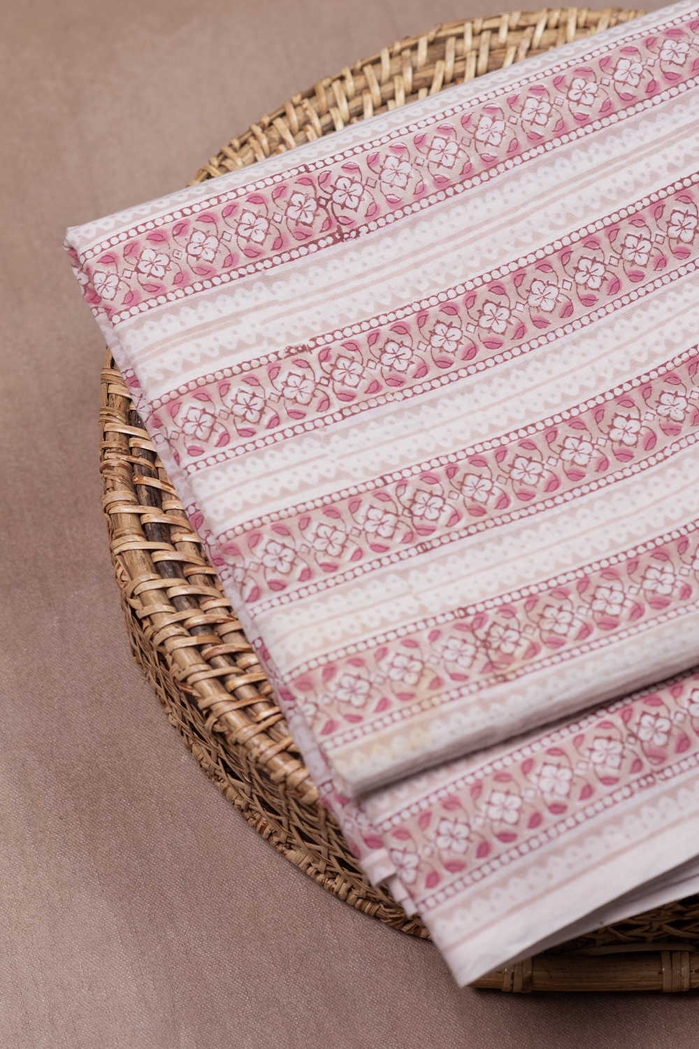 Garden Poetry Sanganeri Cotton Fabric