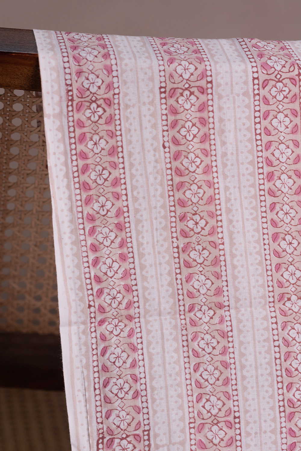Garden Poetry Sanganeri Cotton Fabric - Image 2