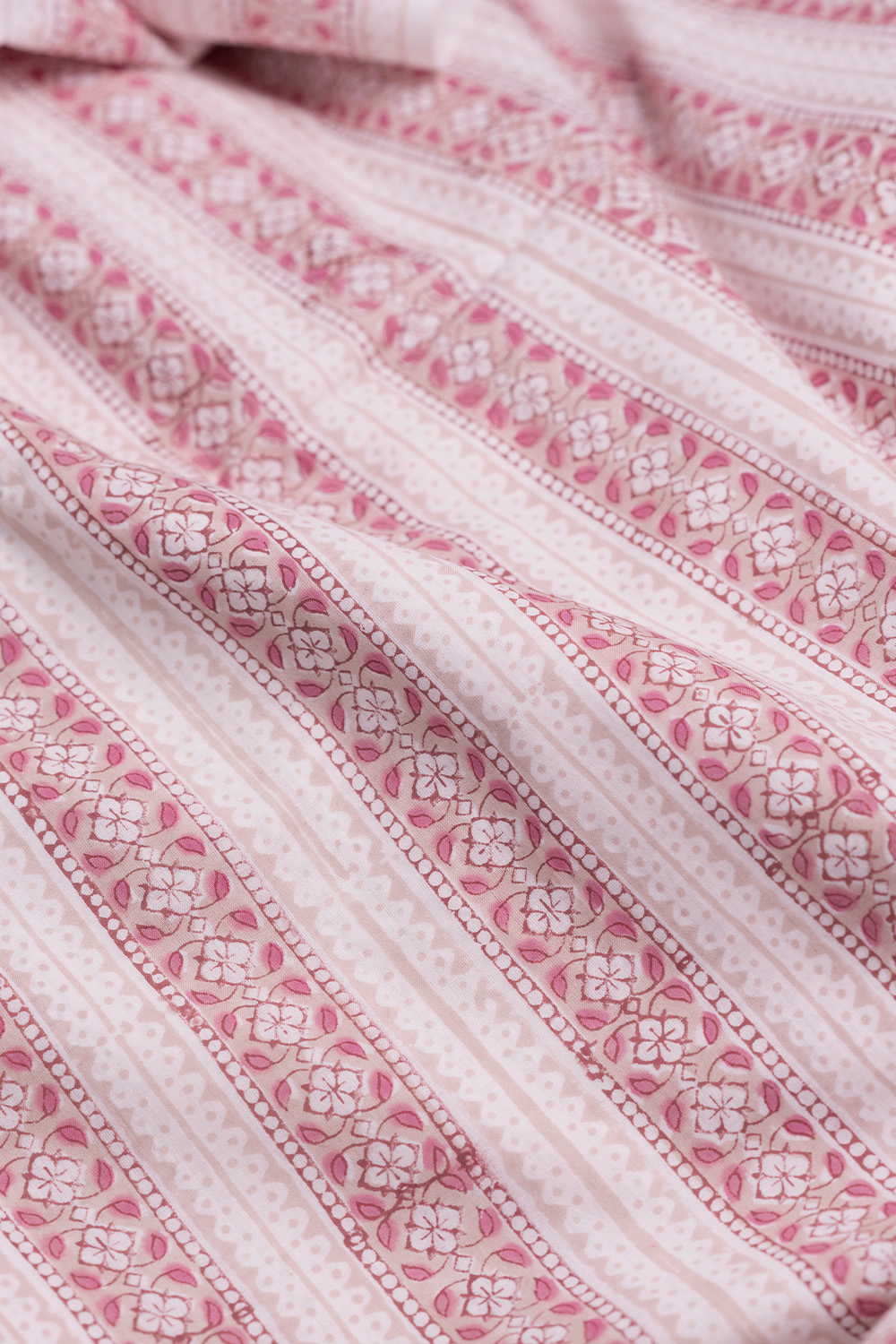 Garden Poetry Sanganeri Cotton Fabric - Image 3