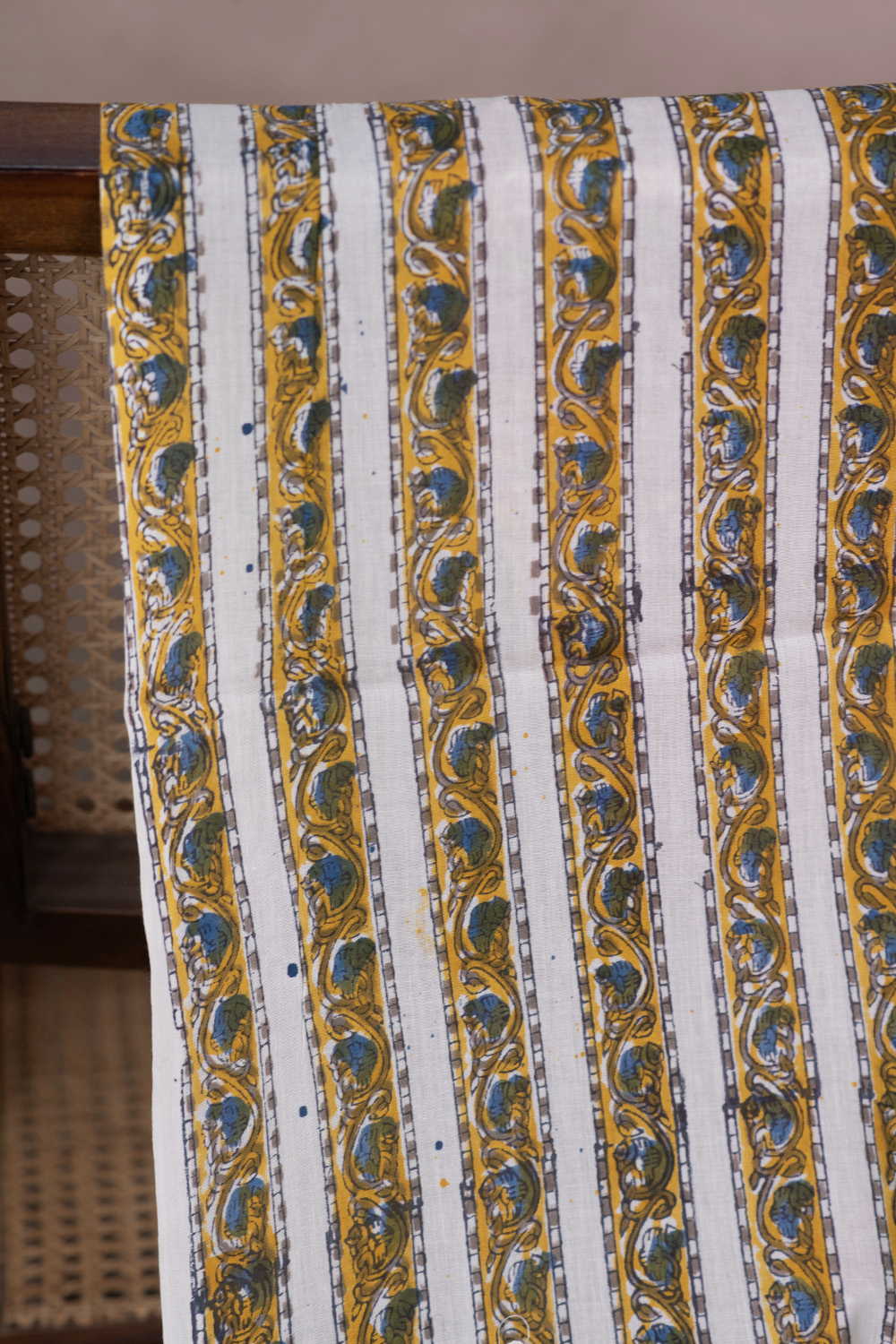 Flowing Bloom Sanganeri Mul Cotton Fabric