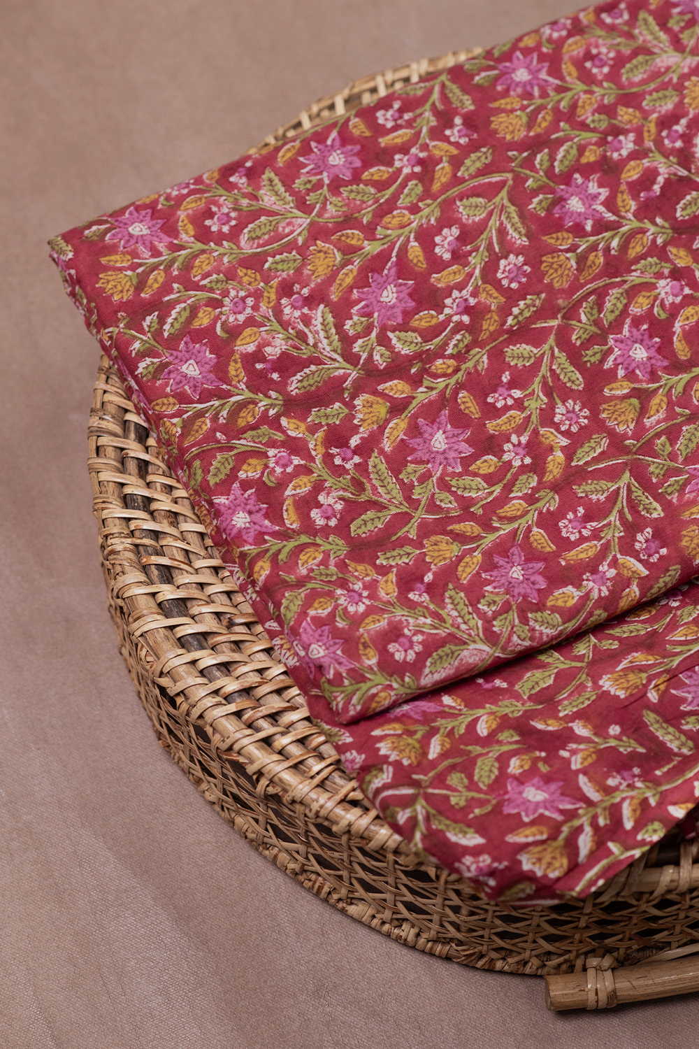 Garden Meadow Sanganeri Mul Cotton Fabric