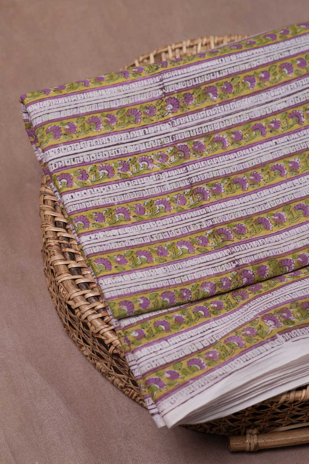 Flowing Floral Sanganeri Mul Cotton Fabric