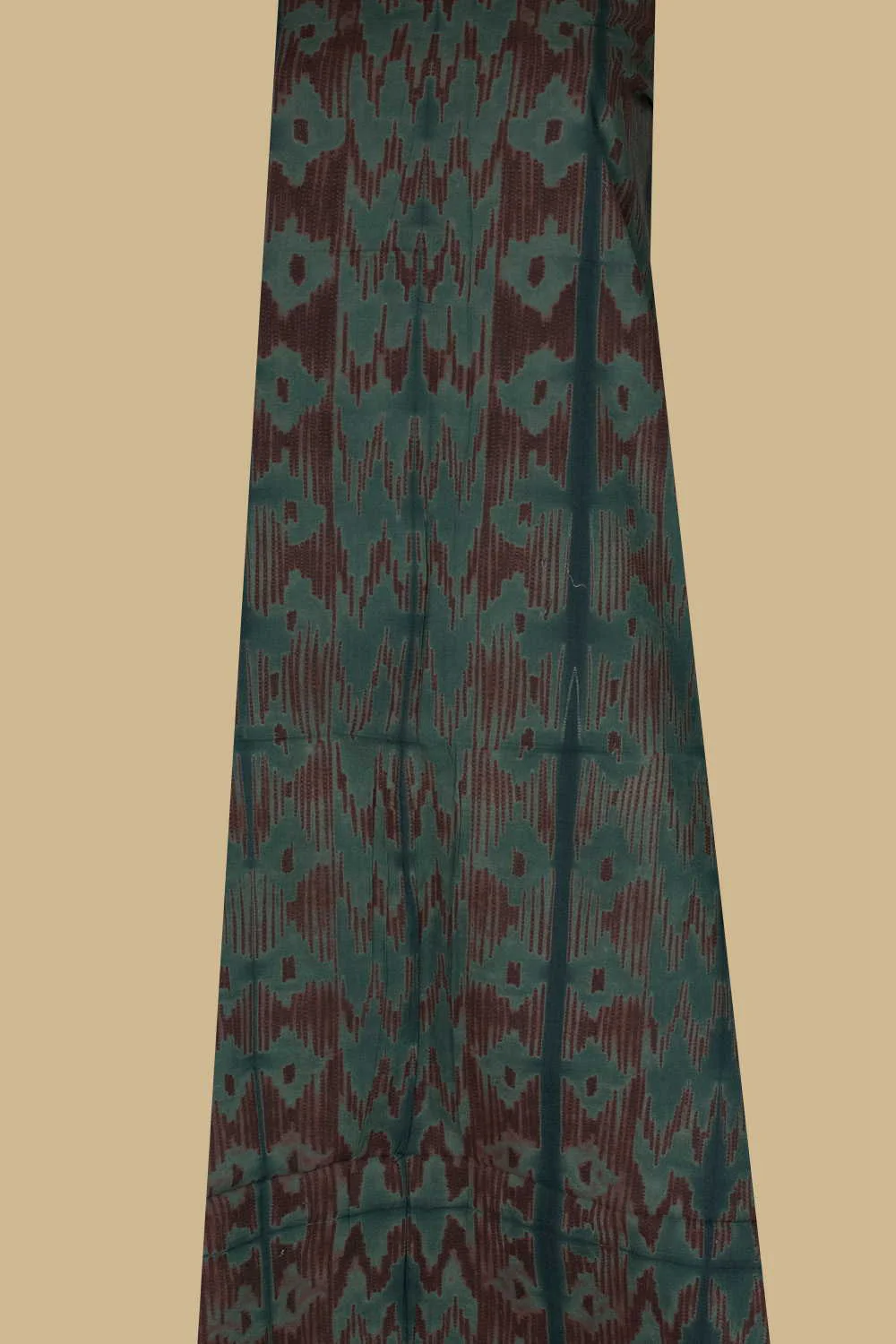 Irregular Pattern - Green Shibori Kurta Fabric - Image 2