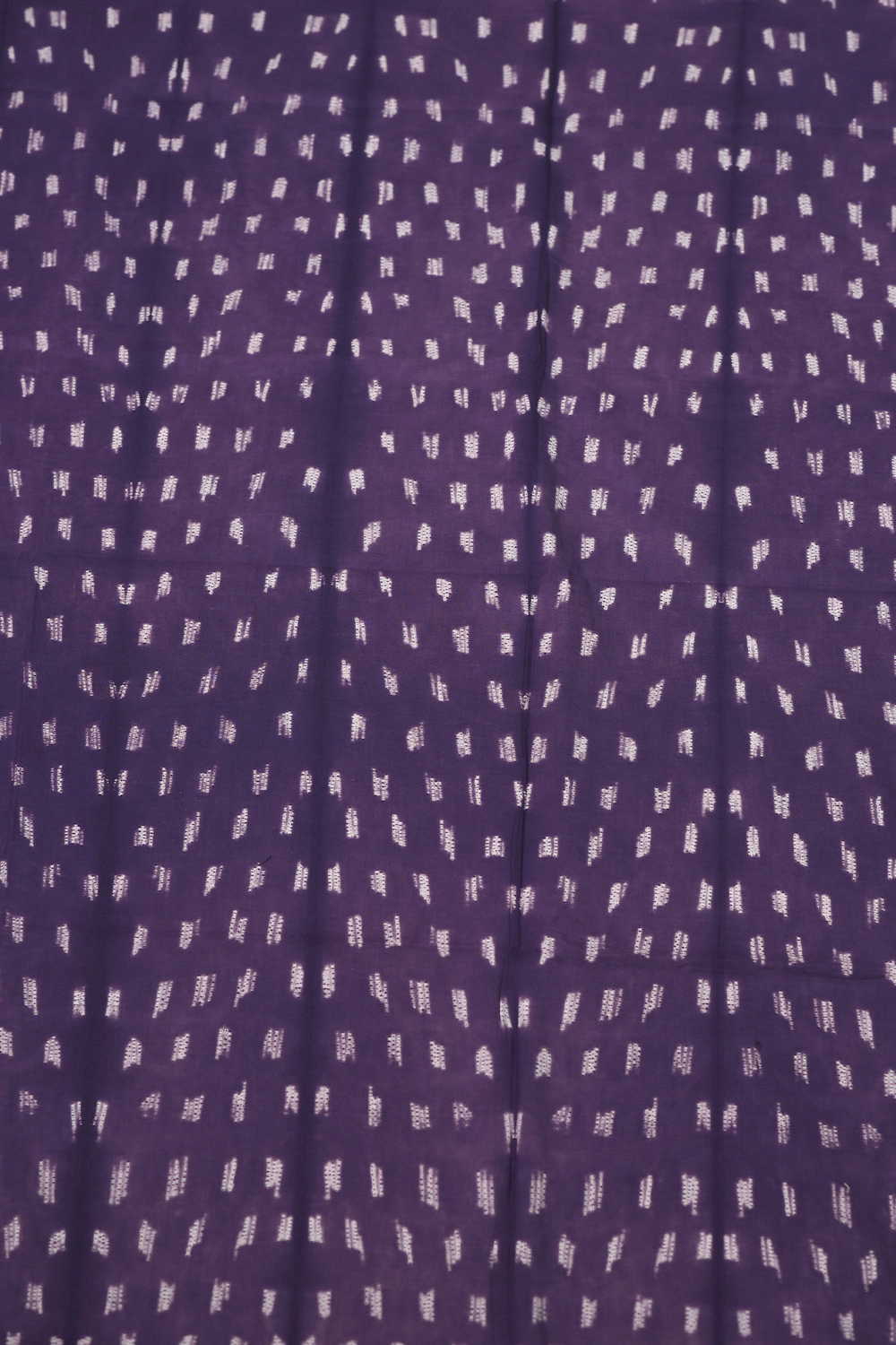 Cream Buttas on Purple Shade Shibori Kurta Fabric - Image 3