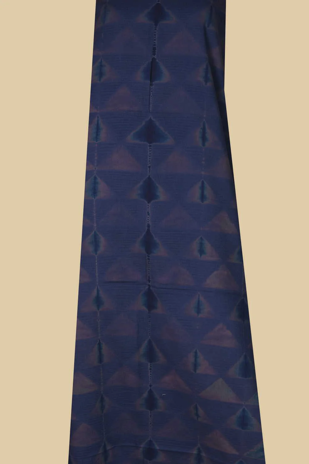 Mutted Blue - Shibori Kurta Fabric - Image 2